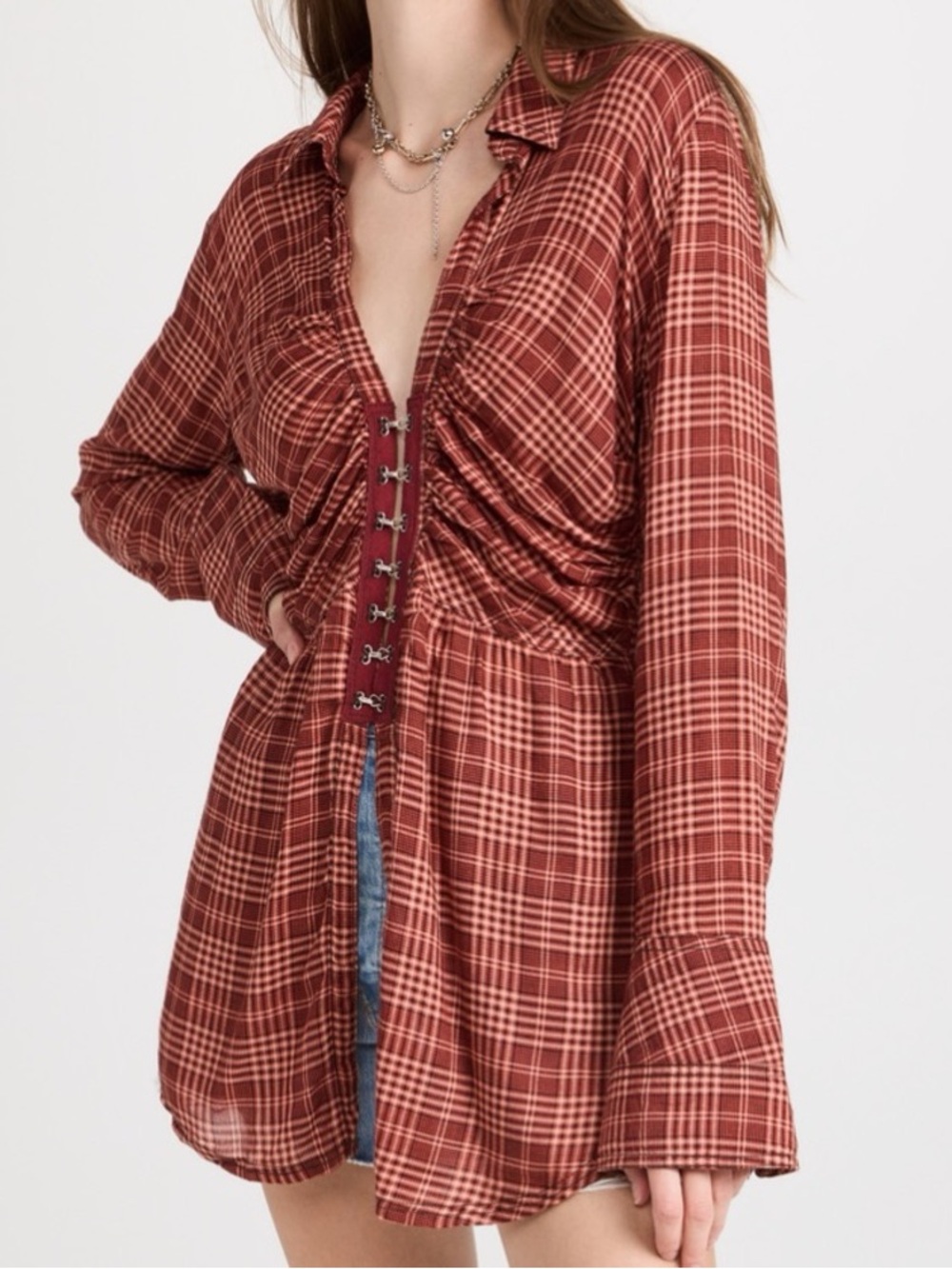 NWOT $148 Catalina Remade shirt by We The Free from Free People in size L